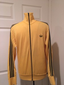 adidas jacket yellow stripes