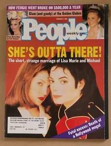 People Magazine Feb 5,1996 Michael Jackson & Lisa Marie Divorce - Picture 1 of 2