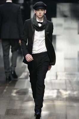 NUEVO CON ETIQUETAS $895 BURBERRY PRORSUM Negro Calce Ajustado Hombre Pantalones Pantalones 50 40 Cintura 34" Foto 1 de 4