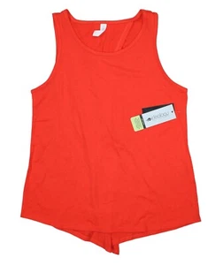 Ideology Off-Duty Vented Back Tie Hem Solid Color Athletic Women's Tank Top NWT - Picture 1 of 5