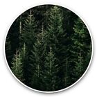 2 x Vinyl Stickers 20cm  - Pine Tree Forest Adventure Hiking  #46044