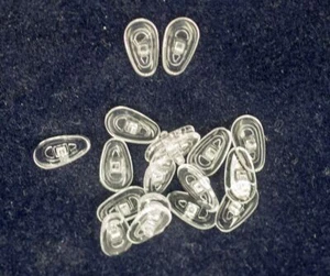 Nose pad 25 Pairs 13mm Tear drop Soft Silicone Screw-On #NP627 - Picture 1 of 3