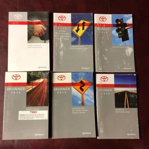 2015 TOYOTA 4RUNNER COMPLETE OWNERS MANUAL REF NAV MAINT GUIDES ALL MODELS - Picture 1 of 5