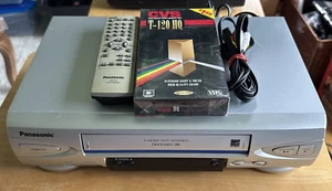 Panasonic PV-V4524S 4-Head Omnivision Blue Line VCR W Remote Cable Tape Tested - Picture 1 of 11
