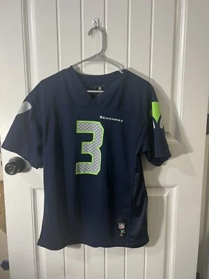Camiseta Russell Wilson #3 Seattle Seahawks NFL Juvenil XL Bonita Ropa del Equipo NFL Foto 1 de 4