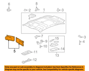 Lincoln FORD OEM 07-10 MKX Roof-Sunvisor Sun Visor Left 7A1Z7804105AA - Picture 1 of 2