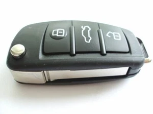 RFC 3 Botones Remoto Tecla Abatible para Audi TT MK2 8J 2006 - 2013 434mhz ID48 Can TP25 - Imagen 1 de 2