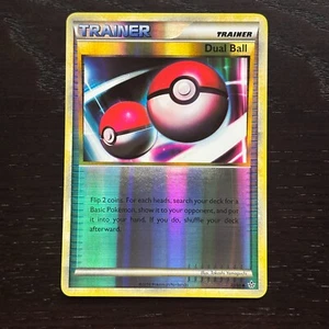 Dual Ball 72/95 Pokemon Unleashed HS Reverse Holo Uncommon Card LP/MP - Foto 1 di 3