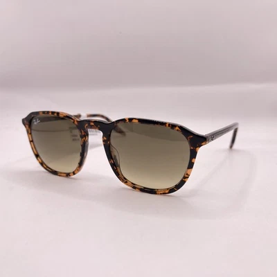 Gafas de sol Ray Ban unisex finas cuadradas borde completo degradadas RB2203 rojo Habana Foto 1 de 4