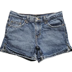 Vintage Y2K Calvin Klein Denim Shorts Damen 6 blau Medium Wash Mid Rise Sport 31x3 - Bild 1 von 11