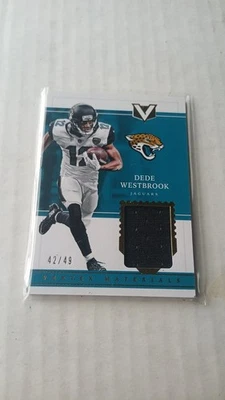 Dede Westbrook 2017 Panini Vertex Vertex Materials GU JERSEY /49  Rookie JAGUARS - Image 1 of 2