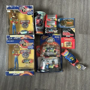Mixed Lot - Jeff Gordon Vintage NASCAR Memorabilia Die-cast Plush Cup Keychain - Picture 1 of 13