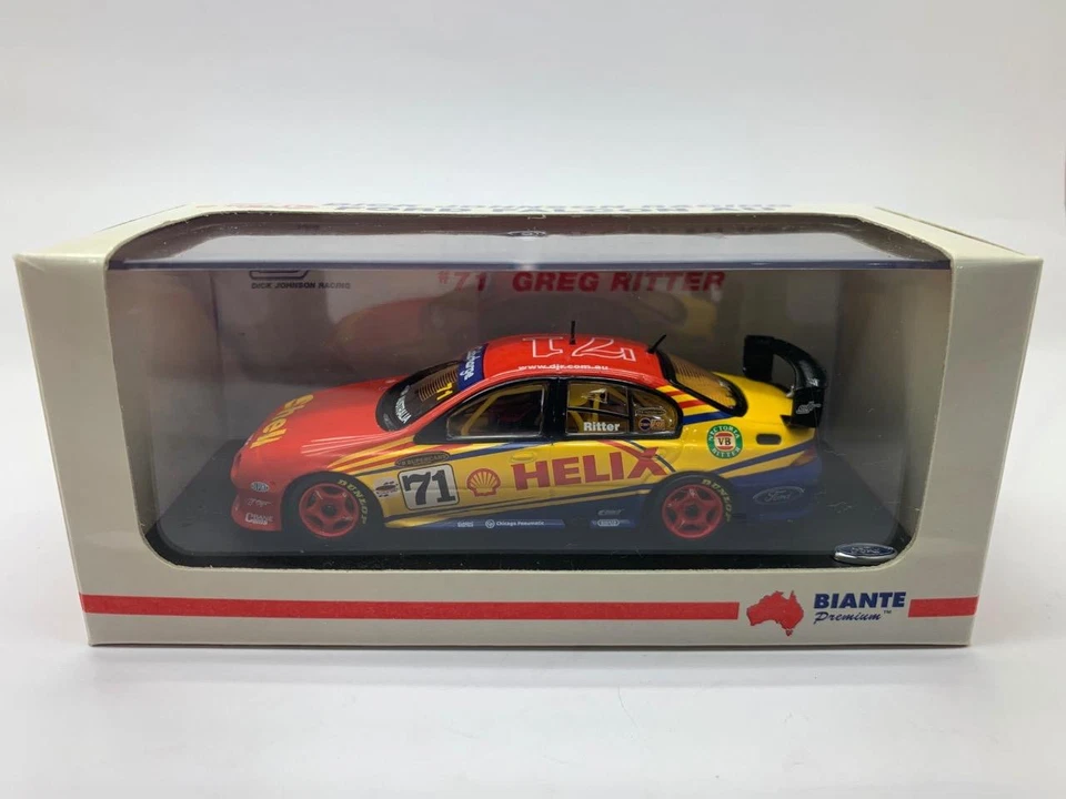 МОДЕЛЬ АВТОМОБИЛЕЙ BIANTE FORD FALCON AU DICK JOHNSON ГОНОЧНЫЙ РИТТЕР 2002 B430101K 1/43 - Изображение 1 из 1