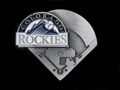 UC15139 *NOS* HEBILLA DE CINTURÓN CONMEMORATIVA DE BÉISBOL 1994 *COLORADO ROCKIES* VINTAGE Foto 1 de 2
