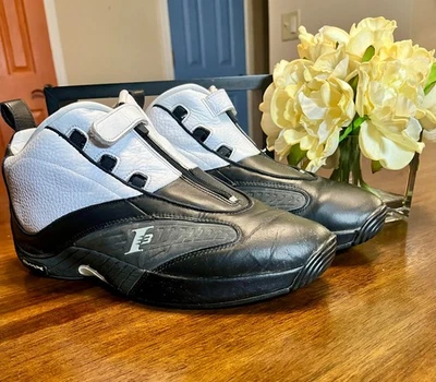 Zapatilla deportiva para hombre 2021 Reebok Answer IV 'Step Over' blanca y negra talla 11,5 Foto 1 de 4