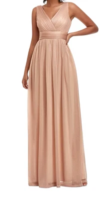 Ever-Pretty Women's Evening Dress Women's UK Size 24 Rose Gold  Sparkle Occasion - Изображение 1 из 4
