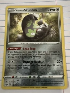 Galarian Stunfisk 132/202 Swsh01: Sword & Shield Reverse Holo - Picture 1 of 2
