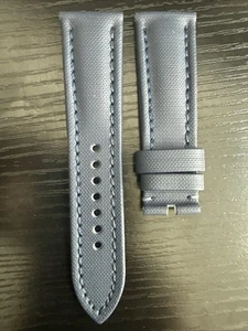 Auténtica correa de reloj Blancpain Fifty Fathoms 23 mm x 20 mm tela de vela azul OEM - Imagen 1 de 5