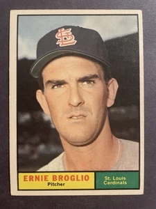 1961 Topps #420 Ernie Broglio St. Louis Cardinals - Picture 1 of 2