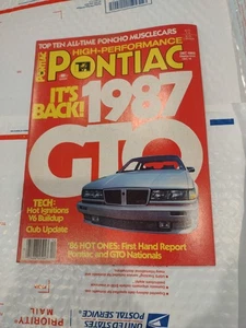 Poncho Muscle Cars Alto Rendimiento Pontiac Magazine Diciembre 1985 87 GTO Top 10 - Imagen 1 de 8