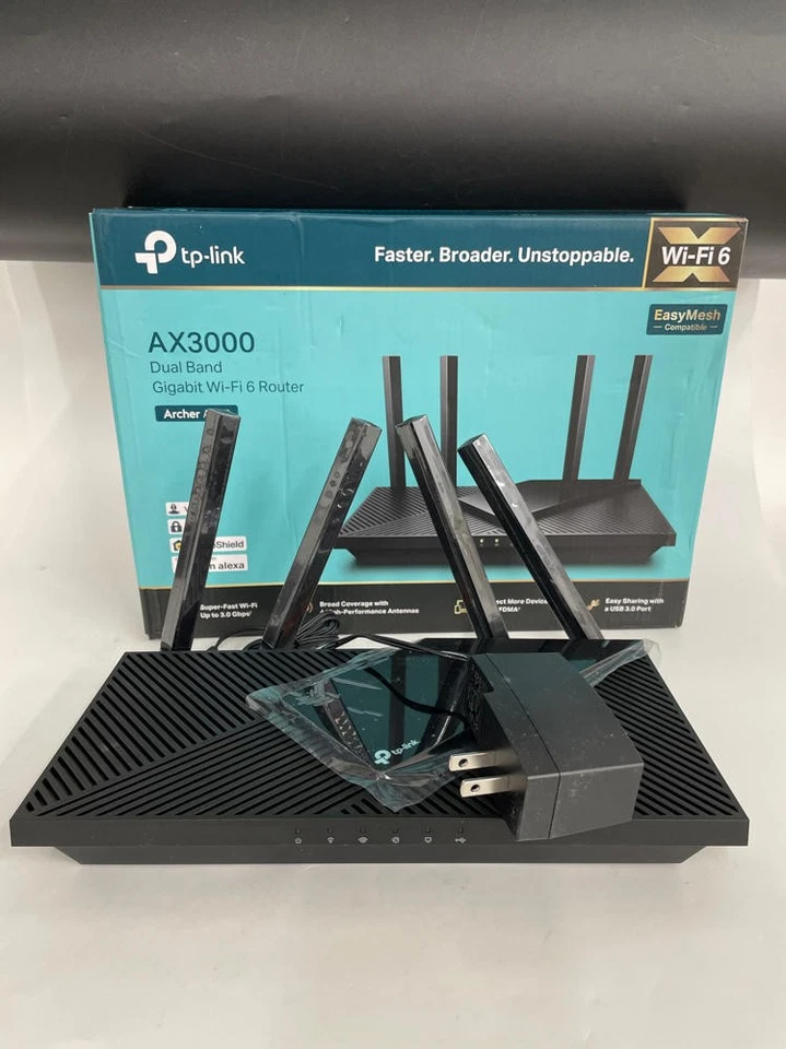 TP-Link Dual-Band AX3000 Wi-Fi 6 Router Archer AX55 | - Image 1 of 4