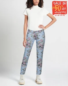 RRP €470 DSQUARED2 Jennifer Cropped Jeans IT38 US2 UK6 XS Lightweight Floral - Picture 1 of 5