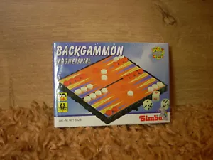 Backgammon Magnetspiel Reisespiel OVP Simba Pocketspiel Taschenspiel - Bild 1 von 2