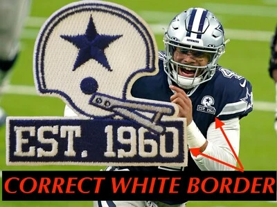 Dallas Cowboys 60th Seasons Anniversary Logo Patch Football Jersey 1960 Patch - Image 1 of 2