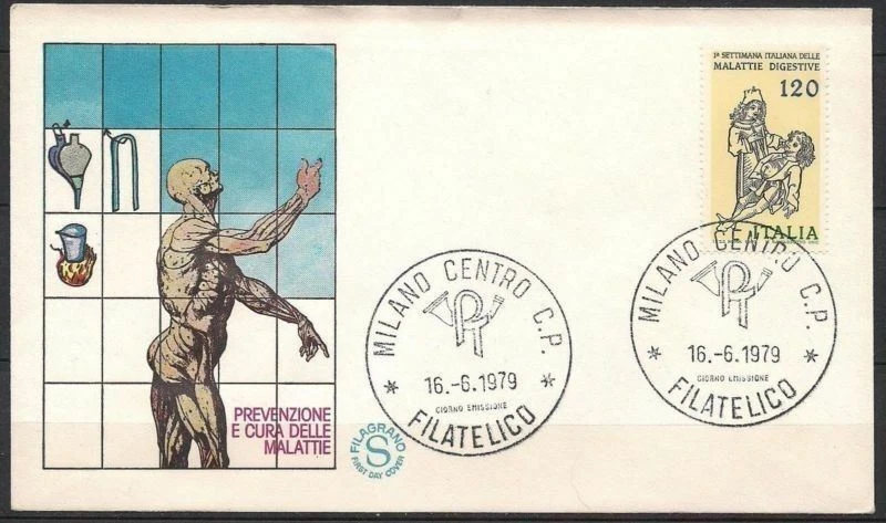 Italy 1979 Medical Health Welfare Nurse Nursing FDC - Image 1 of 1