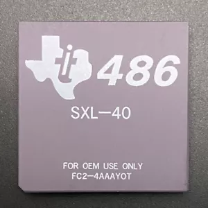 Procesador Texas Instruments TI486SXL-40 CPU 40 MHz 3,45 V PGA168 32 bits OEM RARO - Imagen 1 de 10
