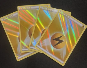 NM/ Mint! Pokemon 4x SET Lightning Energy Holo 2013 Black and White - Picture 1 of 1