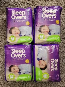 Cuties Sleep Overs Small/Med (38lb -65lb) diapers/ pull ups 4 pack 60 count - Picture 1 of 3