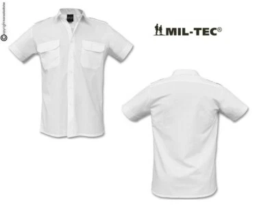 Camicia + Spalline Militare Bianca MC Mil Tec Guardie Giurate GPG IPS EI CC - Immagine 1 di 4
