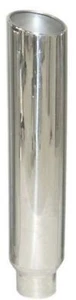 5" IN 8" OUT 36"L STAINLESS DIESEL EXHAUST ROLLED EDGE STACK CHEVY DURAMAX - Bild 1 von 3