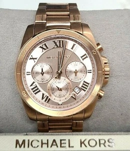 Michael Kors MK6367 Brecken Rose Gold Dial Rose Gold Chronograph Women's Watch - Picture 1 of 1