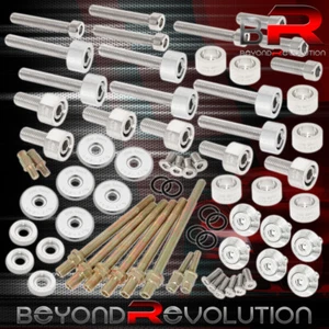 For Honda K-Series Cup Header Cam Cap M6 Fender Valve Washers Bolt Silver - Picture 1 of 6