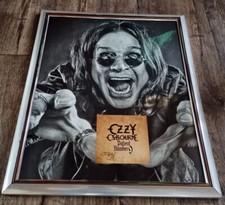 Ozzy Osbourne Black Sabbath Signed Autograph Inlay Patient Number 9 Framed