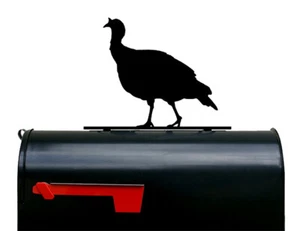 Wild Turkey Silhouette Mailbox Topper / Sign - Powder Coated Steel - US Made - Picture 1 of 1