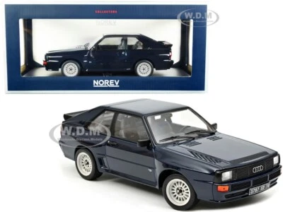 Audi Sport Quattro 1985 cupé azul oscuro 1/18 coche modelo fundido a presión de Norev 188314 Foto 1 de 4