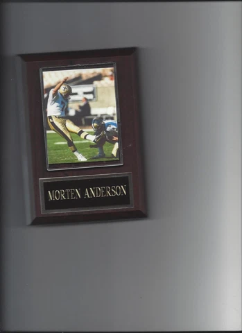 MORTEN ANDERSON PLAQUE NEW ORLEANS SAINTS FOOTBALL NFL Cover