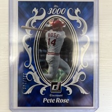 PETE ROSE /249 2023 PANINI DONRUSS MR. 3000 BLUE CINCINNATI REDS #17