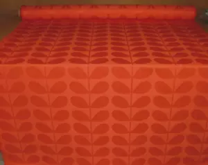 Orla Kiely Jacquard Stem Tomato Curtain Upholstery Cushion Cotton Fabric - Picture 1 of 10