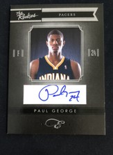 2010-11 Panini The Rookies Black Box Paul George AUTO RC /149 Clippers