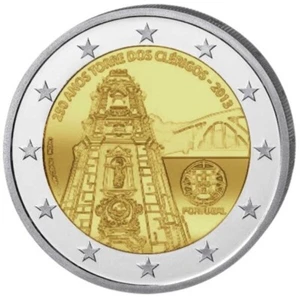 PORTUGAL 2 EUROS 250 ANIVERSARIO TORRE DOS CLERIGOS AÑO 2013 UNC - Imagen 1 de 1