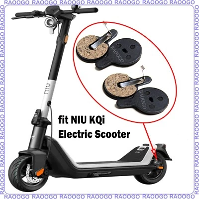 RAOOGO 2 Pairs Brake Pad Ceramic fit NIU KQi Electric Scooter