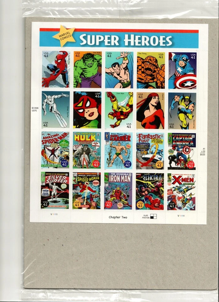 Scott 4150 41¢ Super Heroes sin abrir MNH envío gratuito en EE. UU. Foto 1 de 1
