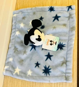 Lambs & Ivy Disney Baby Mickey Mouse Stars Blue Lovey Security Blanket NEW - Picture 1 of 7