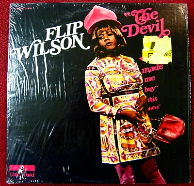 Flip Wilson "The Devil Made Me Buy This Dress" Vinyl LP 12" Record #LD-1000 - Image 1 of 3