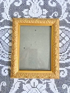 Bilderrahmen, Holz, goldfarben, kunstvoll verziert, sehr dekorativ - Bild 1 von 3