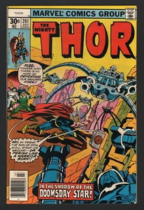 THOR #261, 1977, Marvel Comics, en muy buen estado, ¡la estrella del juicio final! - Imagen 1 de 1